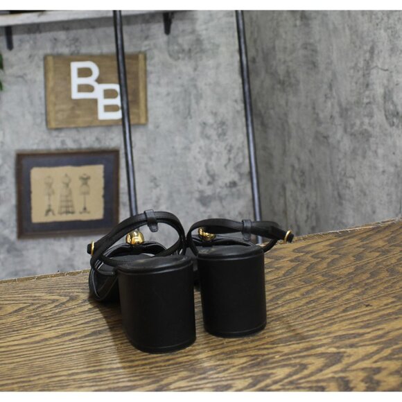 Steve Madden Womens Caden Heeled Sandal CADE07S1 Black Leather 9M - Picture 4 of 13